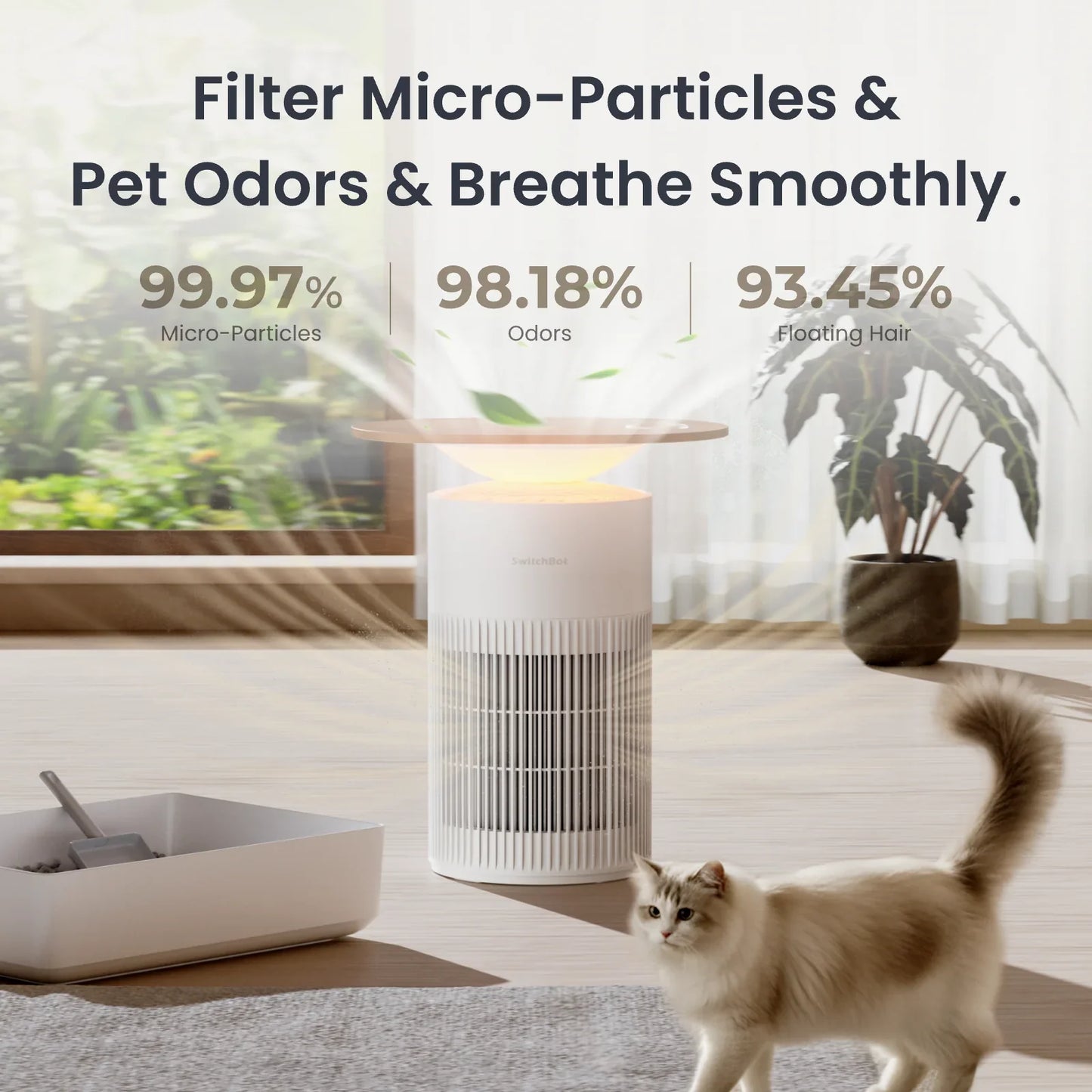 BREATHABLE by S1NO™ - Smart Table & Air Purifier