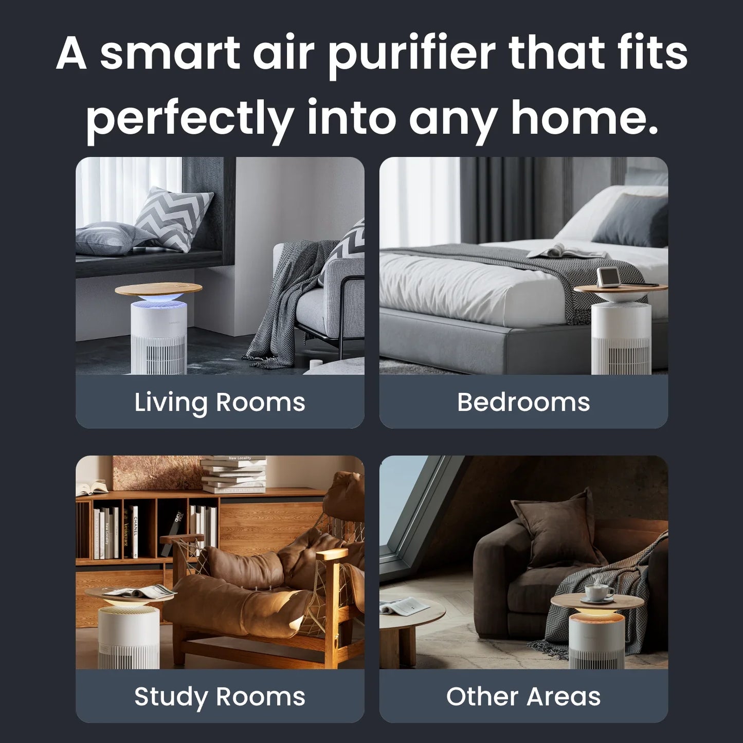 BREATHABLE by S1NO™ - Smart Table & Air Purifier