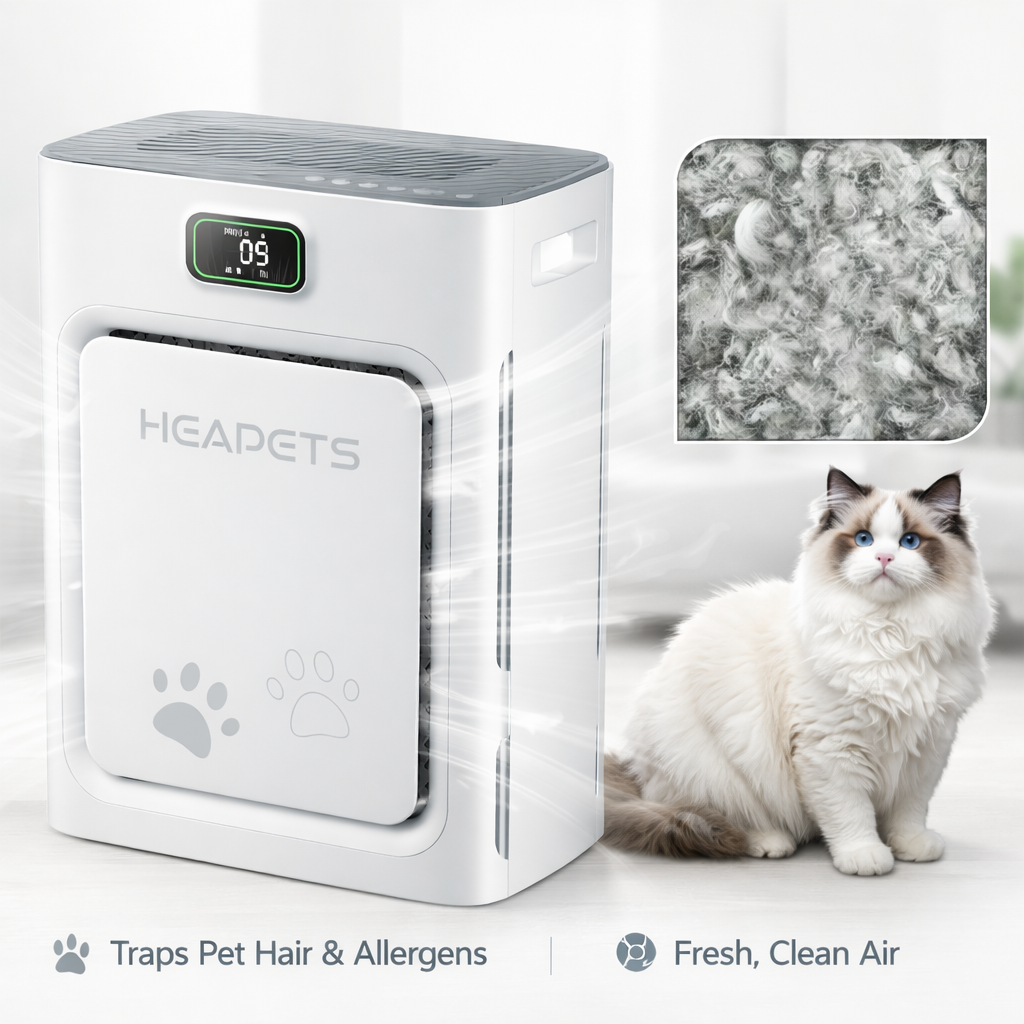 HEAPETS by S1NO™ - Smart Pet Air Purifier & Vacuum
