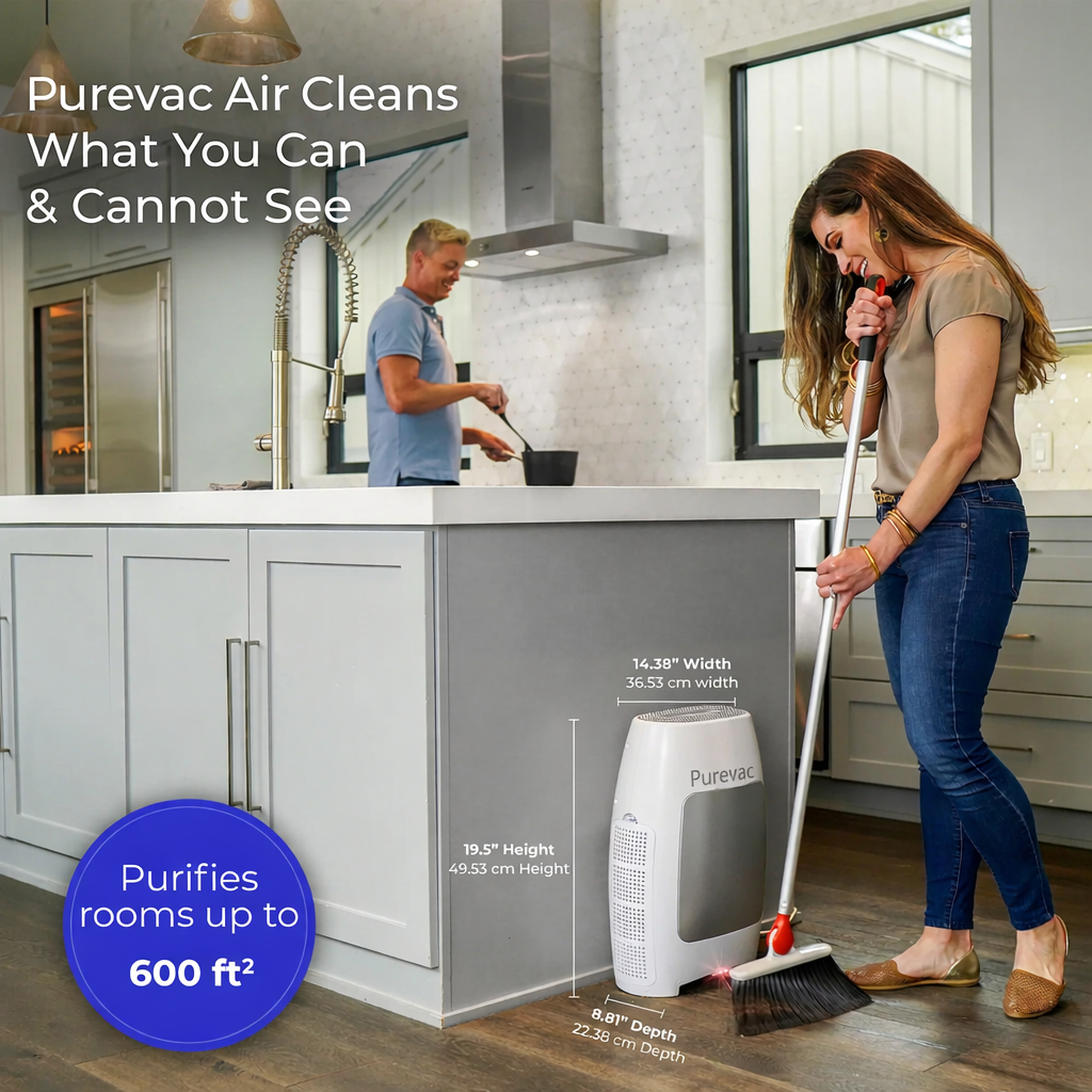 PUREVAC by S1NO™ - Smart 2 in 1 Vacuum & Air Purifier